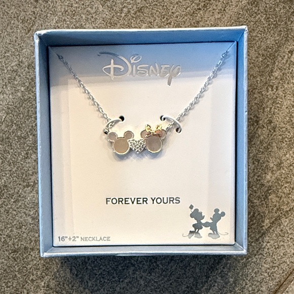 Disney Silver Necklace with Gold Bow Accent - Picture 2 of 3